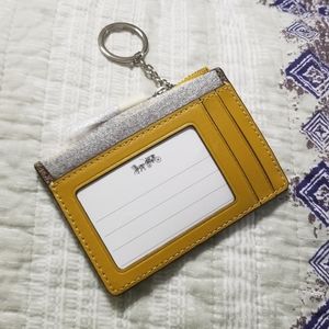 Coach F16107 Signature Mini Skinny ID Case Khaki